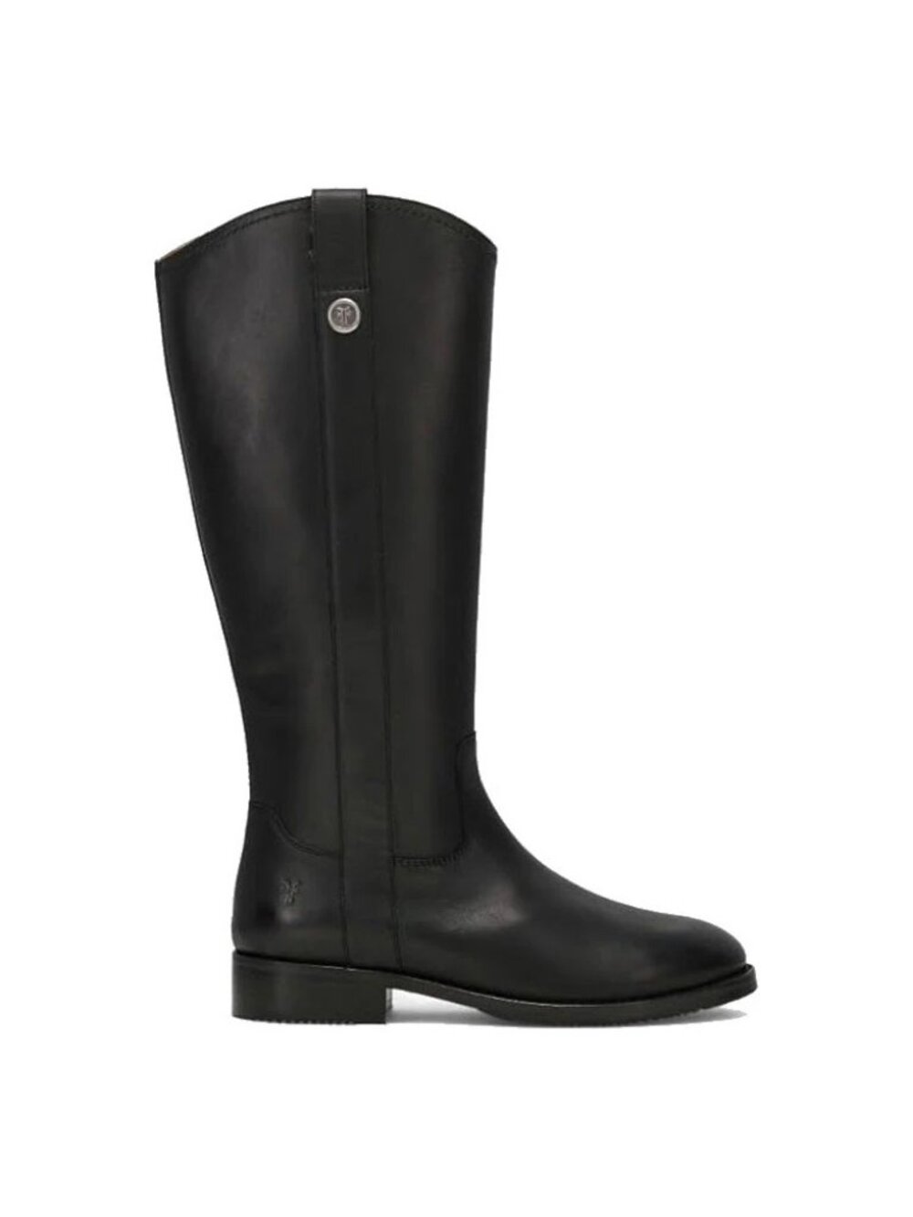 Frye Melissa Black Box Leather Tall Inside Zip‎ Knee High riding Boots Size 7.5